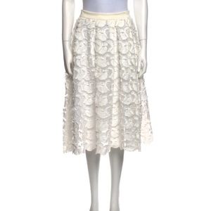 Maje Lace Pattern Knee-Length Skirt